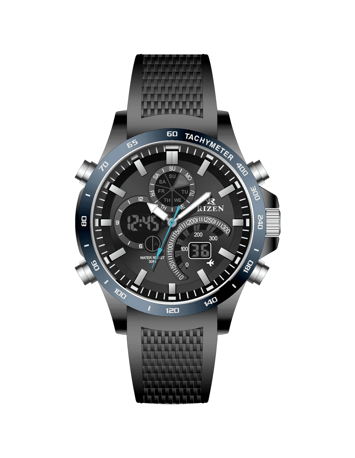 Rizen Apex RZ-0897 Salicon Strap Quartz - Timecheck