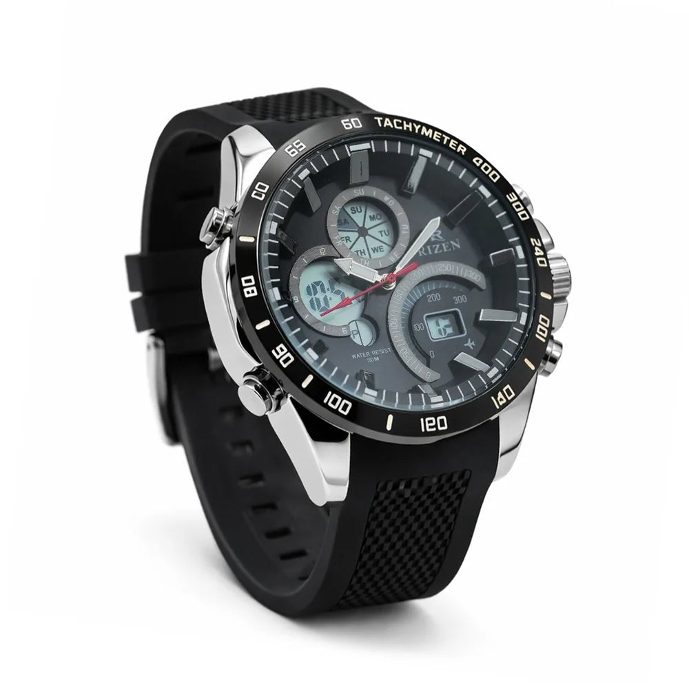 Rizen Apex RZ-0897 Salicon Strap Quartz - Timecheck