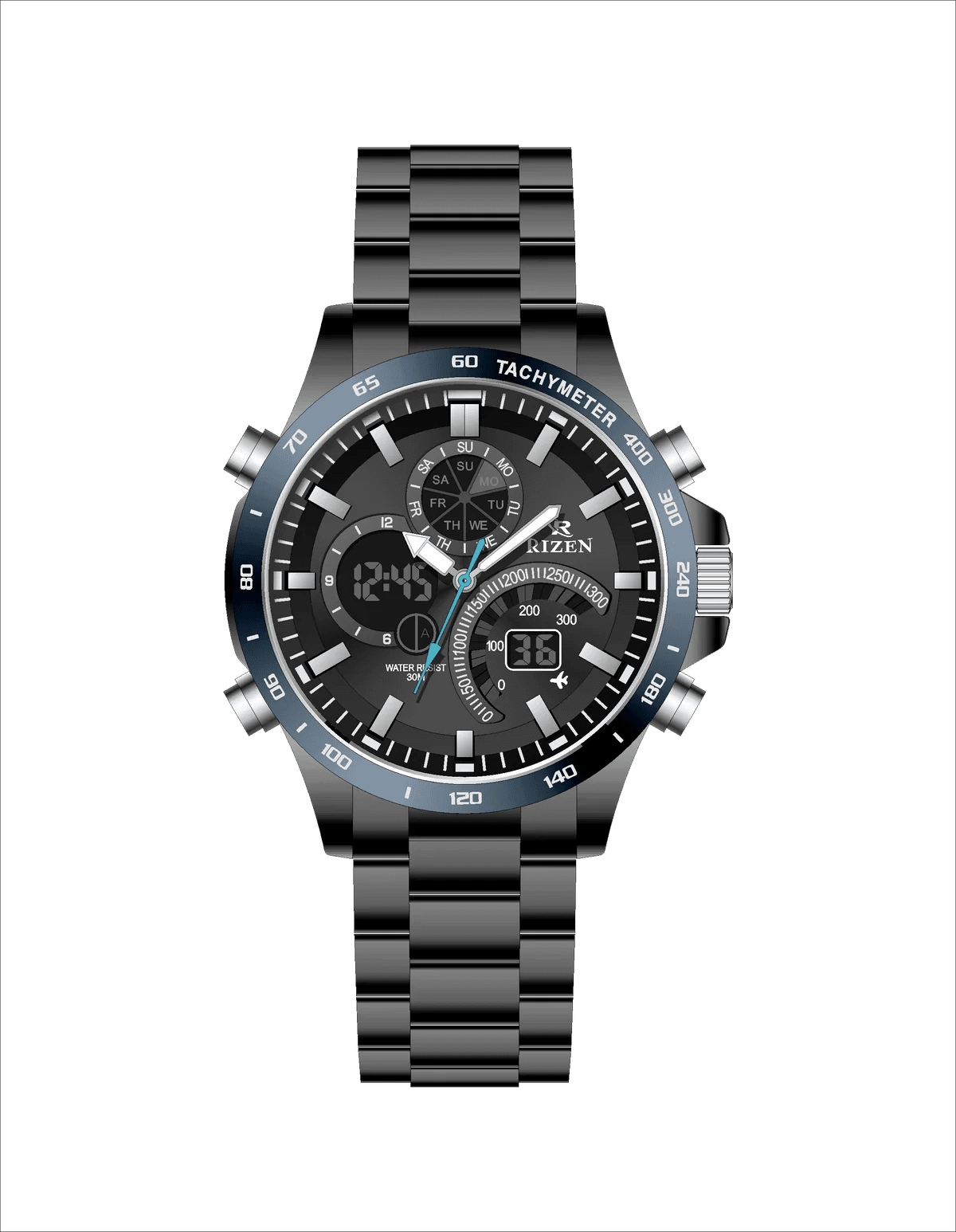 Rizen Apex RZ-0897 Stainless steel Quartz - Timecheck