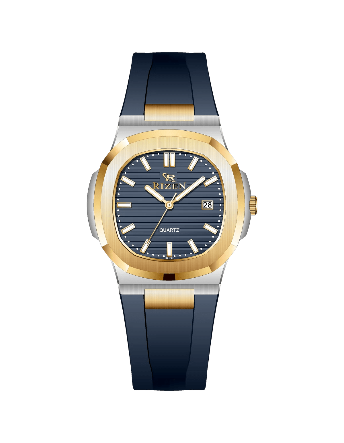 Rizen Aris duo RZ-0757 Silicon Strap Quartz - Timecheck