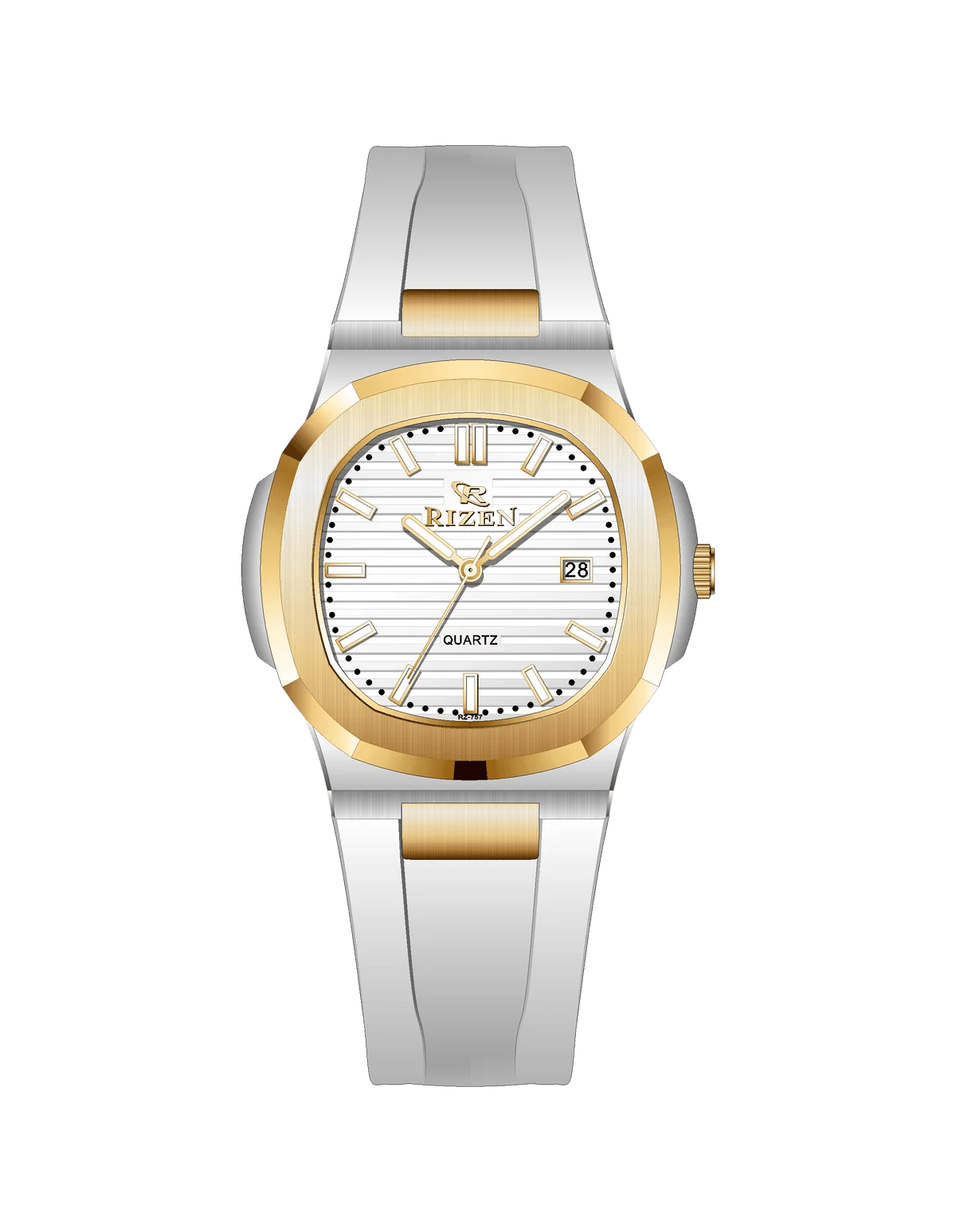 Rizen Aris duo RZ-0757 Silicon Strap Quartz - Timecheck
