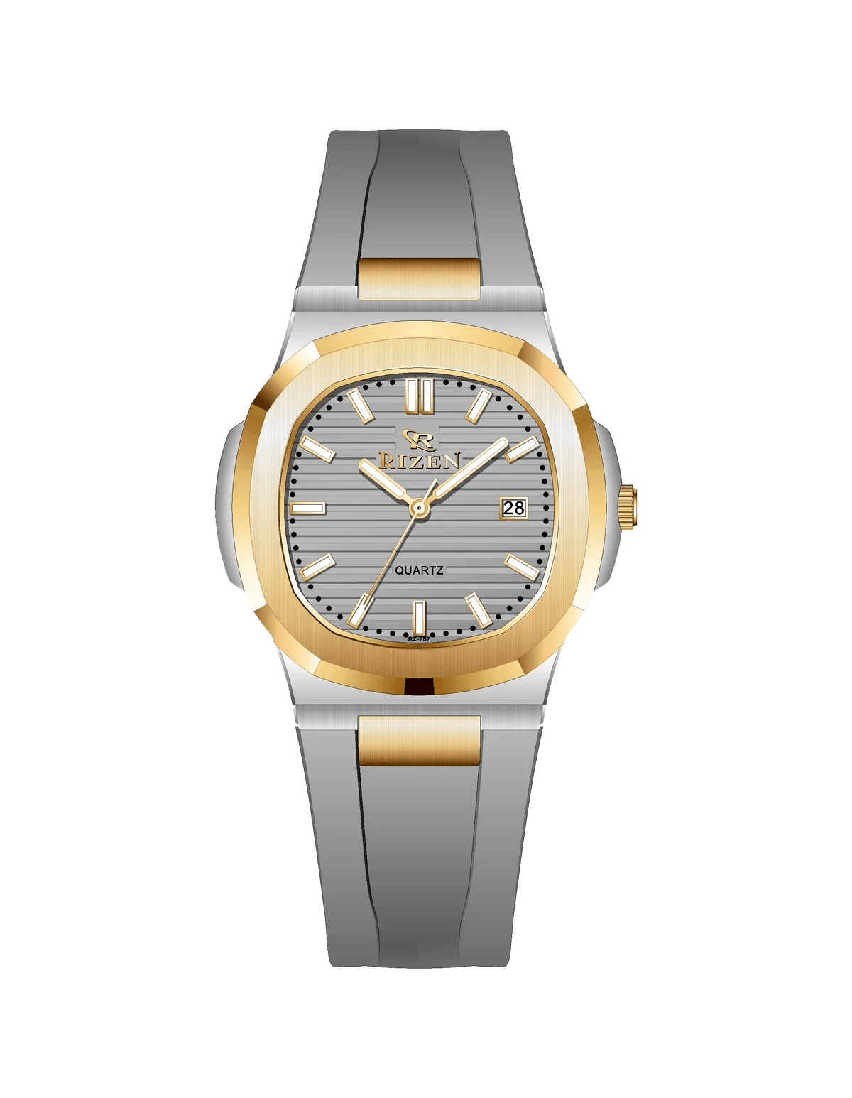 Rizen Aris duo RZ-0757 Silicon Strap Quartz - Timecheck