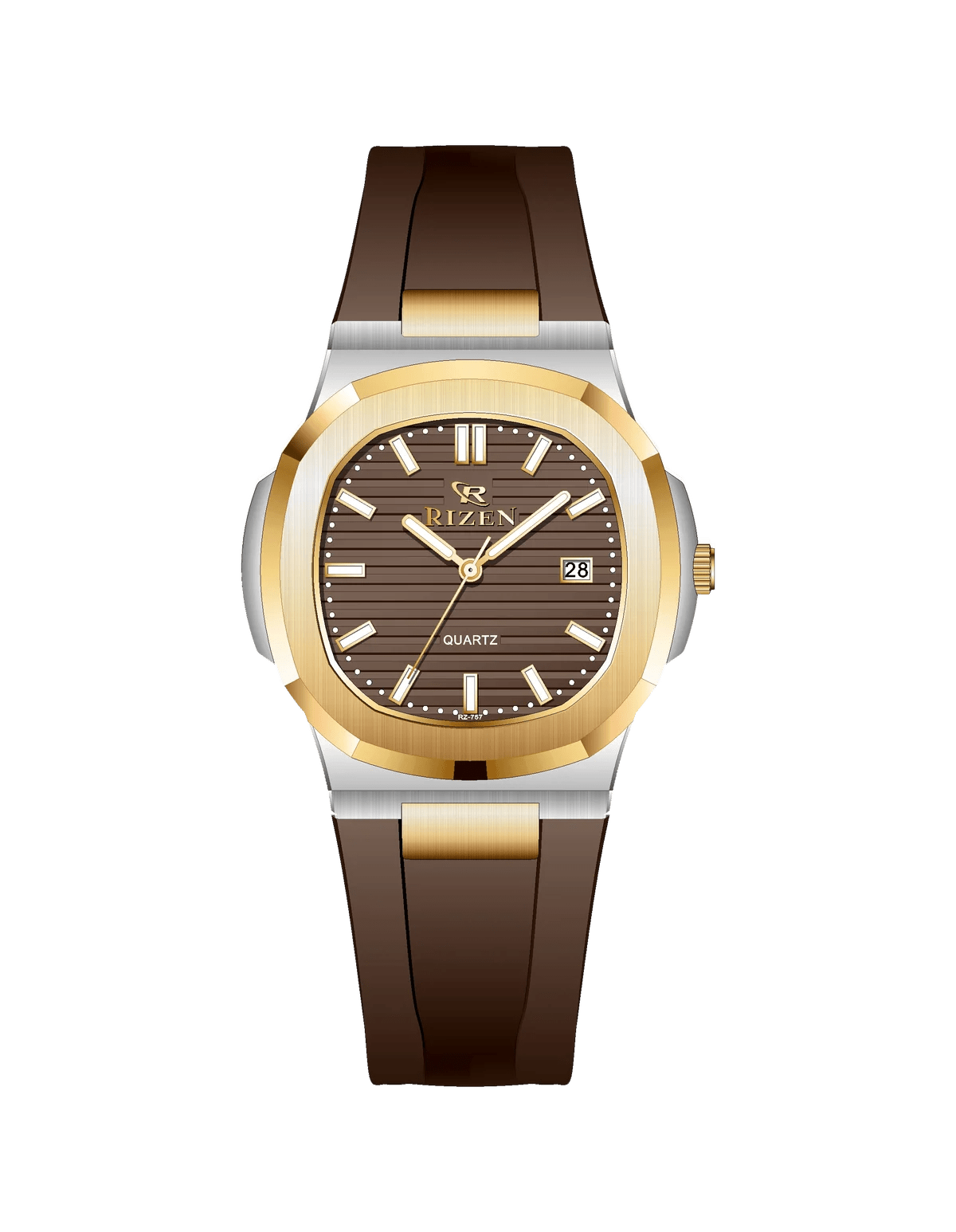 Rizen Aris duo RZ-0757 Silicon Strap Quartz - Timecheck