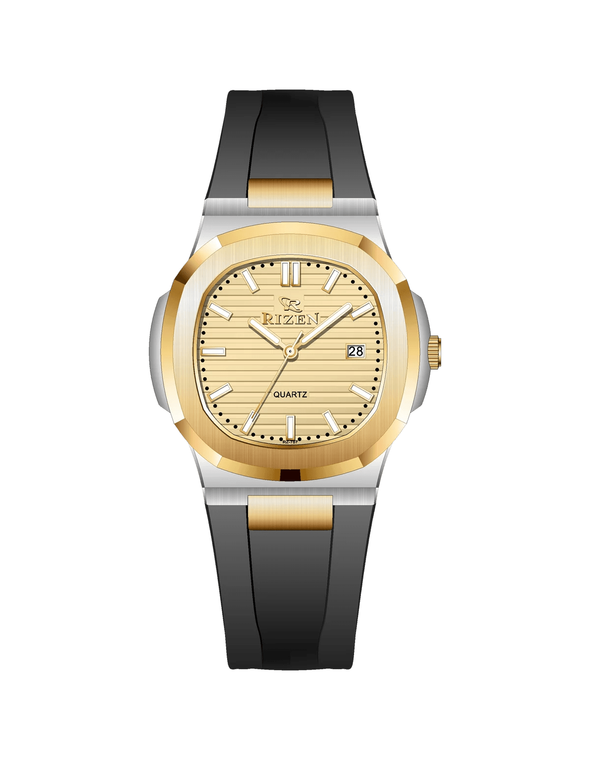 Rizen Aris duo RZ-0757 Silicon Strap Quartz - Timecheck