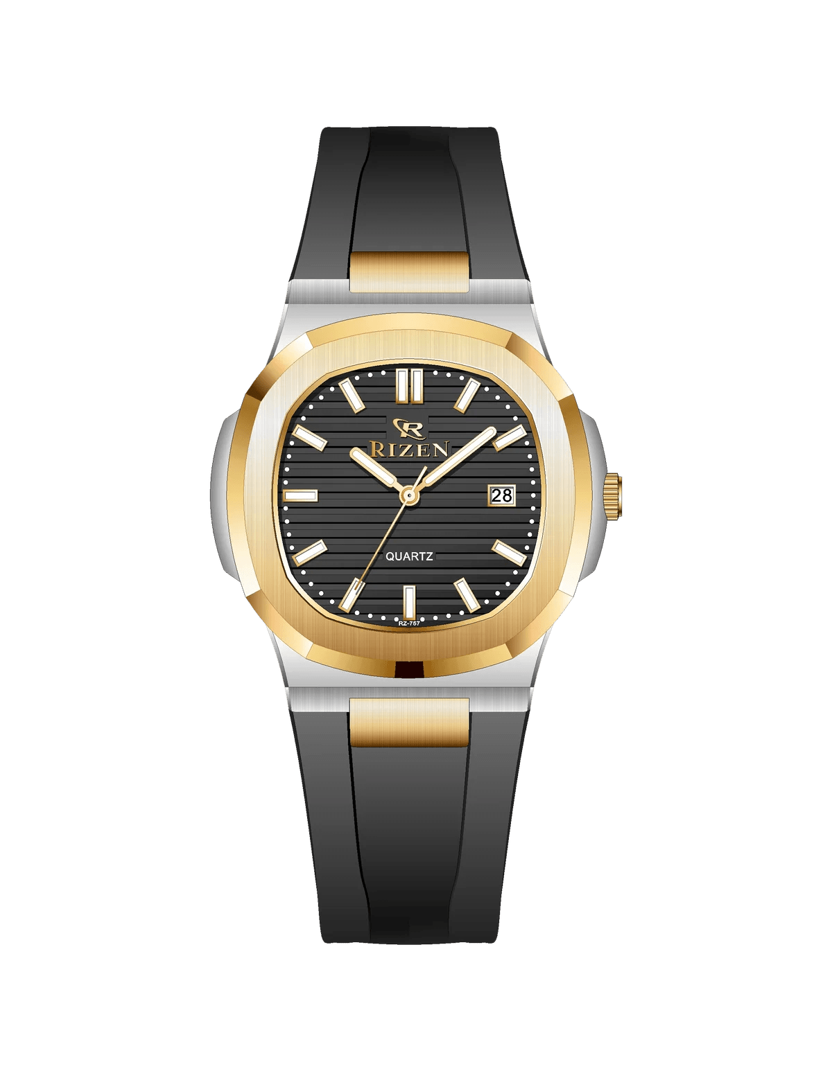 Rizen Aris duo RZ-0757 Silicon Strap Quartz - Timecheck