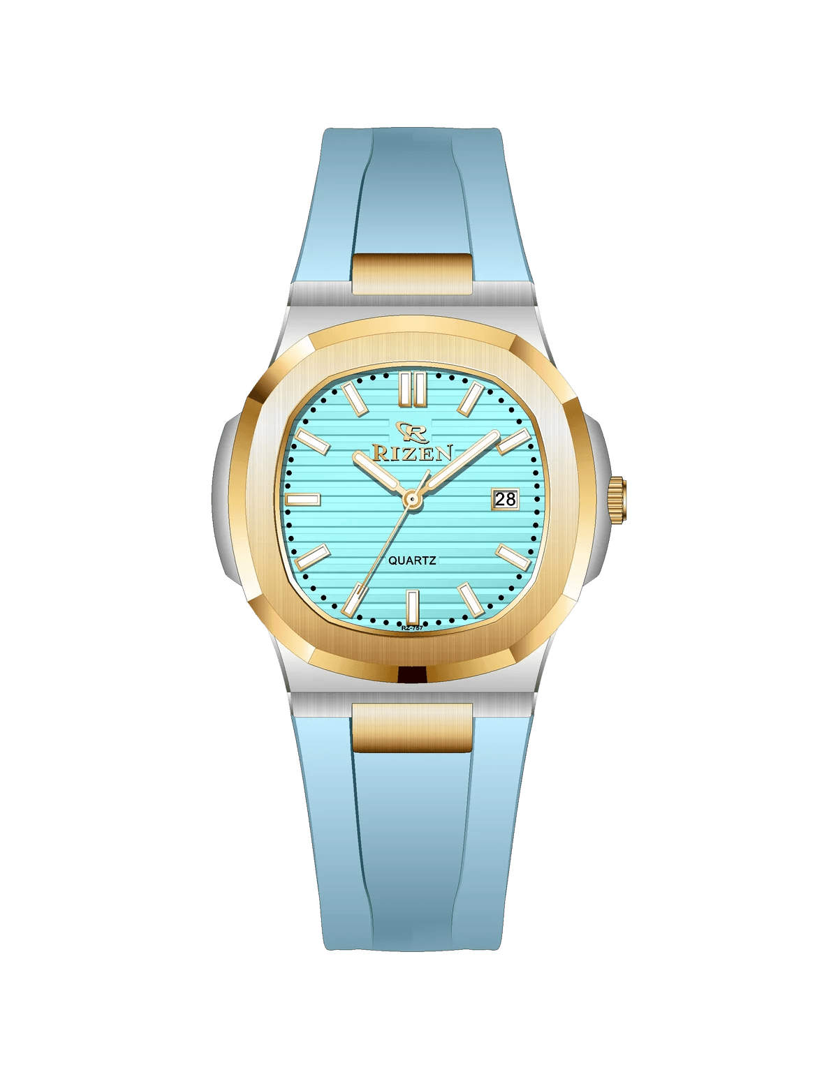 Rizen Aris duo RZ-0757 Silicon Strap Quartz - Timecheck