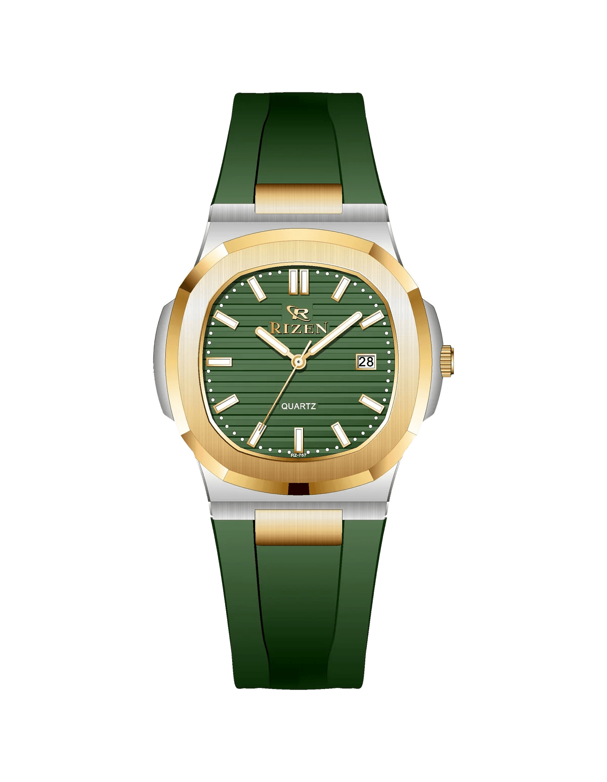 Rizen Aris duo RZ-0757 Silicon Strap Quartz - Timecheck