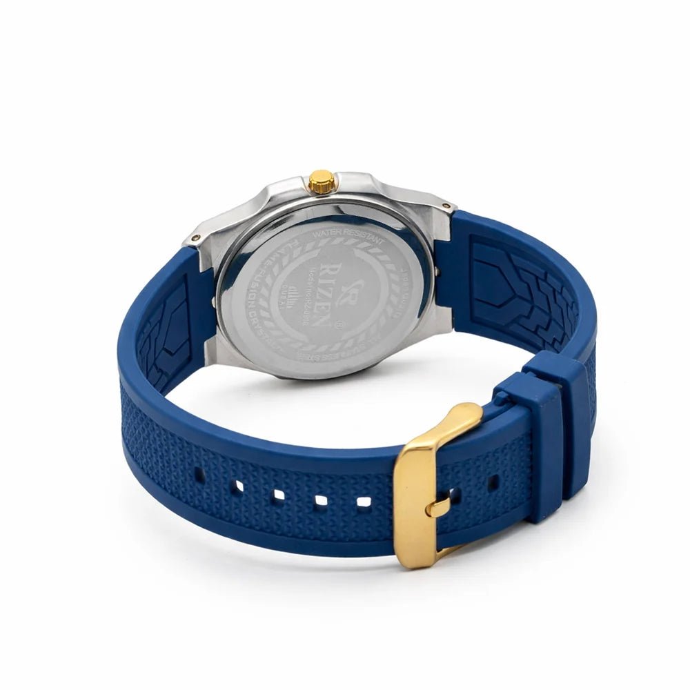 Rizen Atlas Gold RZ-0908 Silicon Strap Quartz - Timecheck