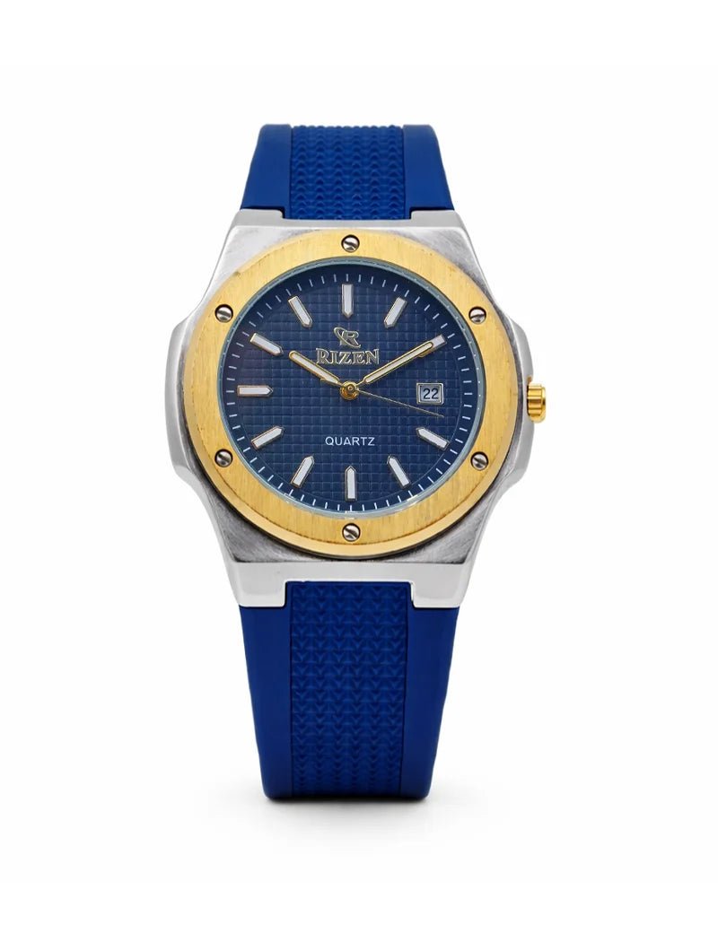 Rizen Atlas Gold RZ-0908 Silicon Strap Quartz - Timecheck
