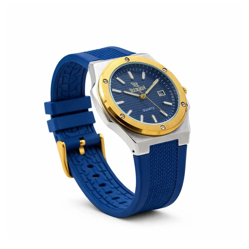 Rizen Atlas Gold RZ-0908 Silicon Strap Quartz - Timecheck