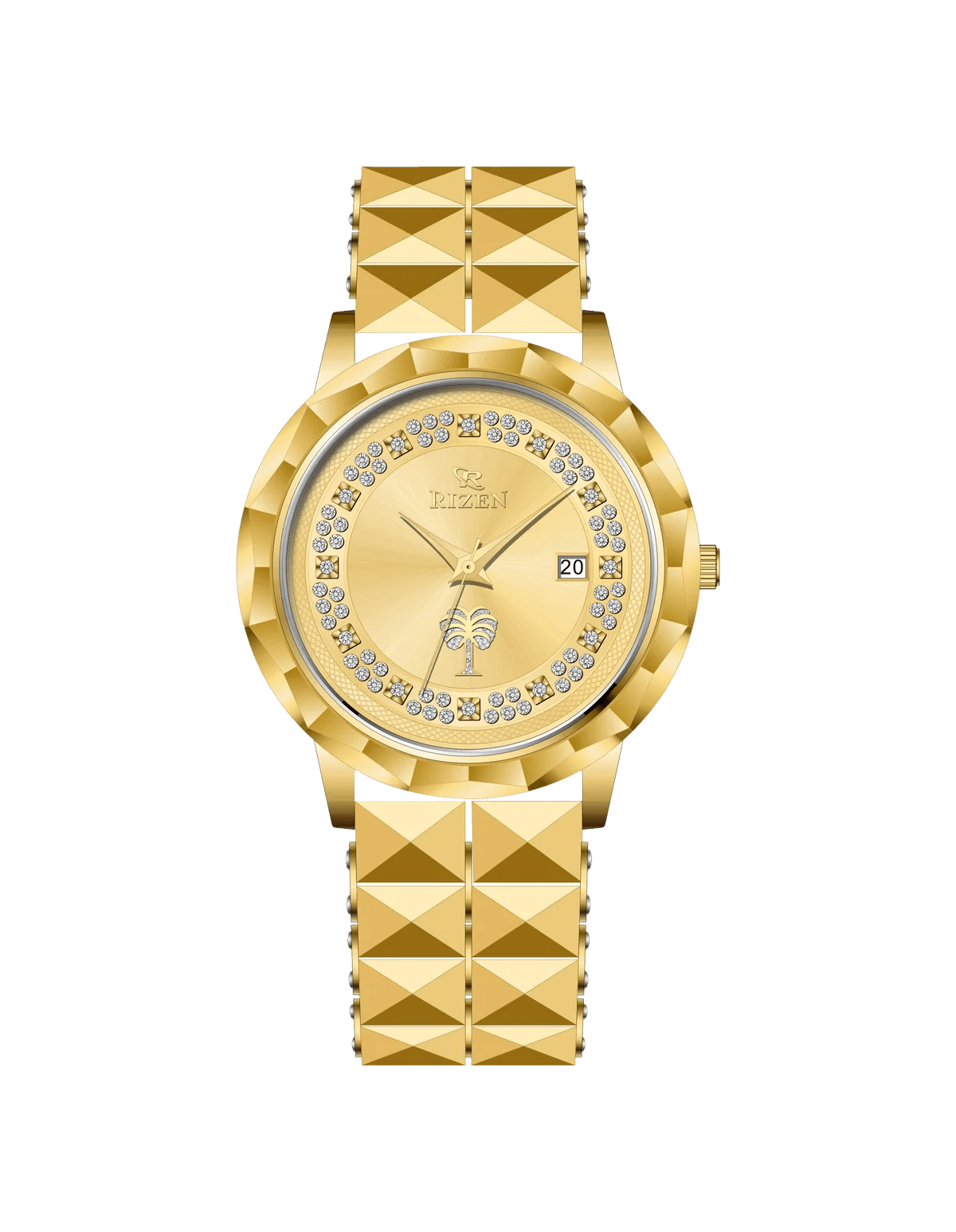 Rizen Aurora D'or RZ-0925 Gold stainless steel Quartz - Timecheck