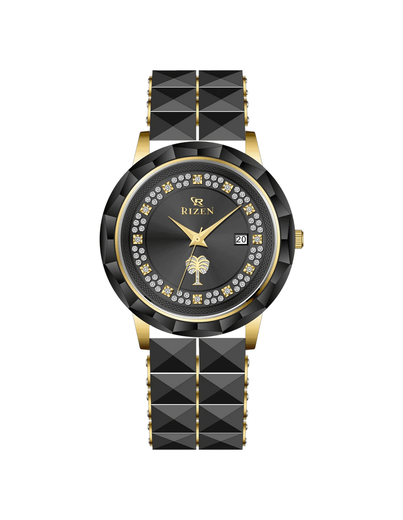 Rizen Aurora RZ-0925 Black stainless steel Quartz - Timecheck