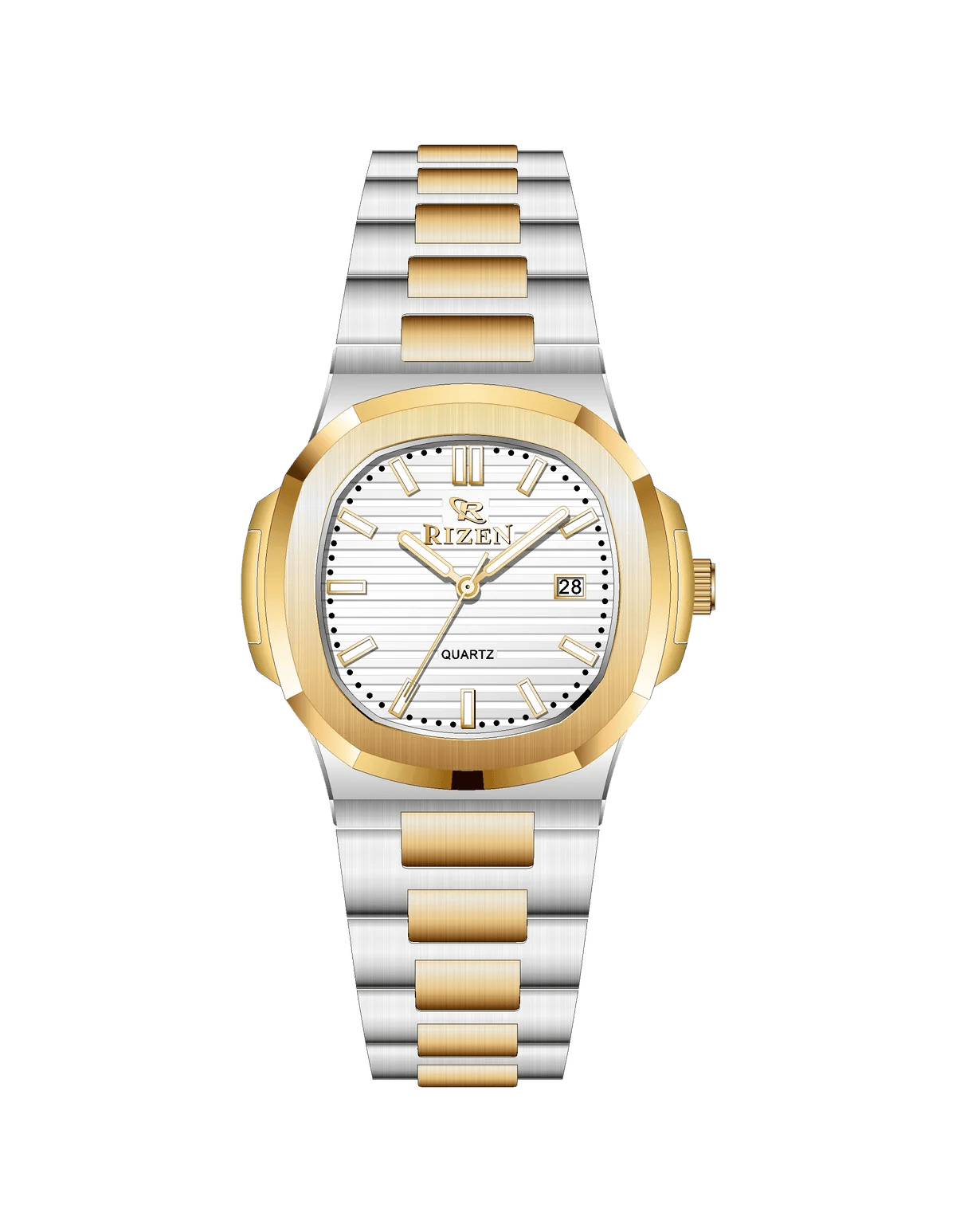 Rizen Bravo RZ-0917 Stainless Steel Quartz - Timecheck