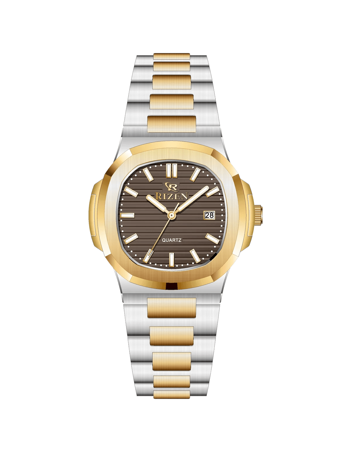 Rizen Bravo RZ-0917 Stainless Steel Quartz - Timecheck