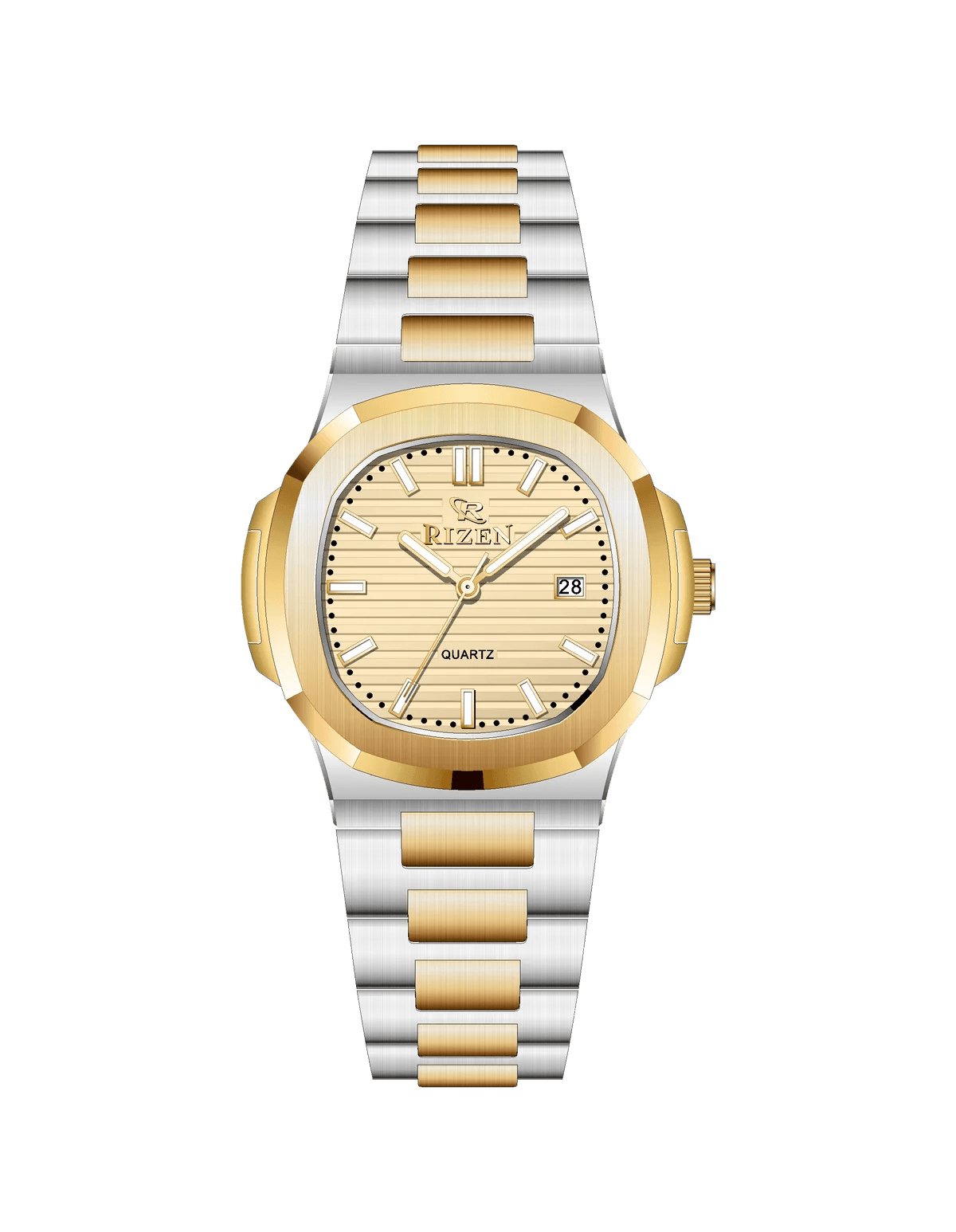Rizen Bravo RZ-0917 Stainless Steel Quartz - Timecheck