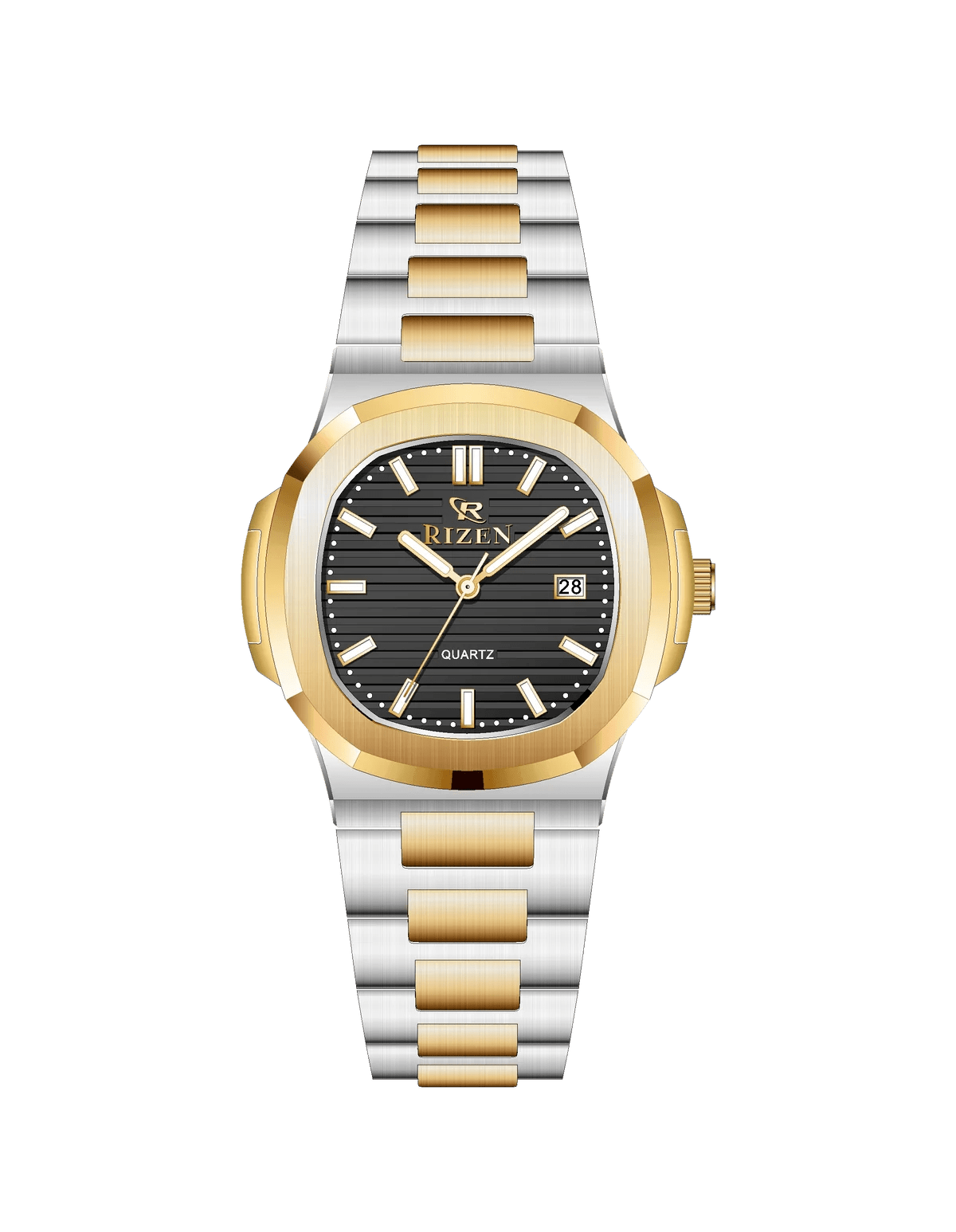 Rizen Bravo RZ-0917 Stainless Steel Quartz - Timecheck
