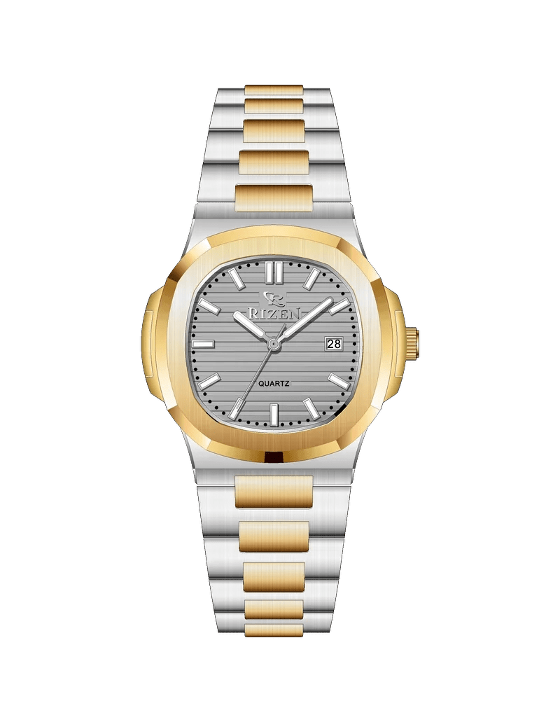 Rizen Bravo RZ-0917 Stainless Steel Quartz - Timecheck