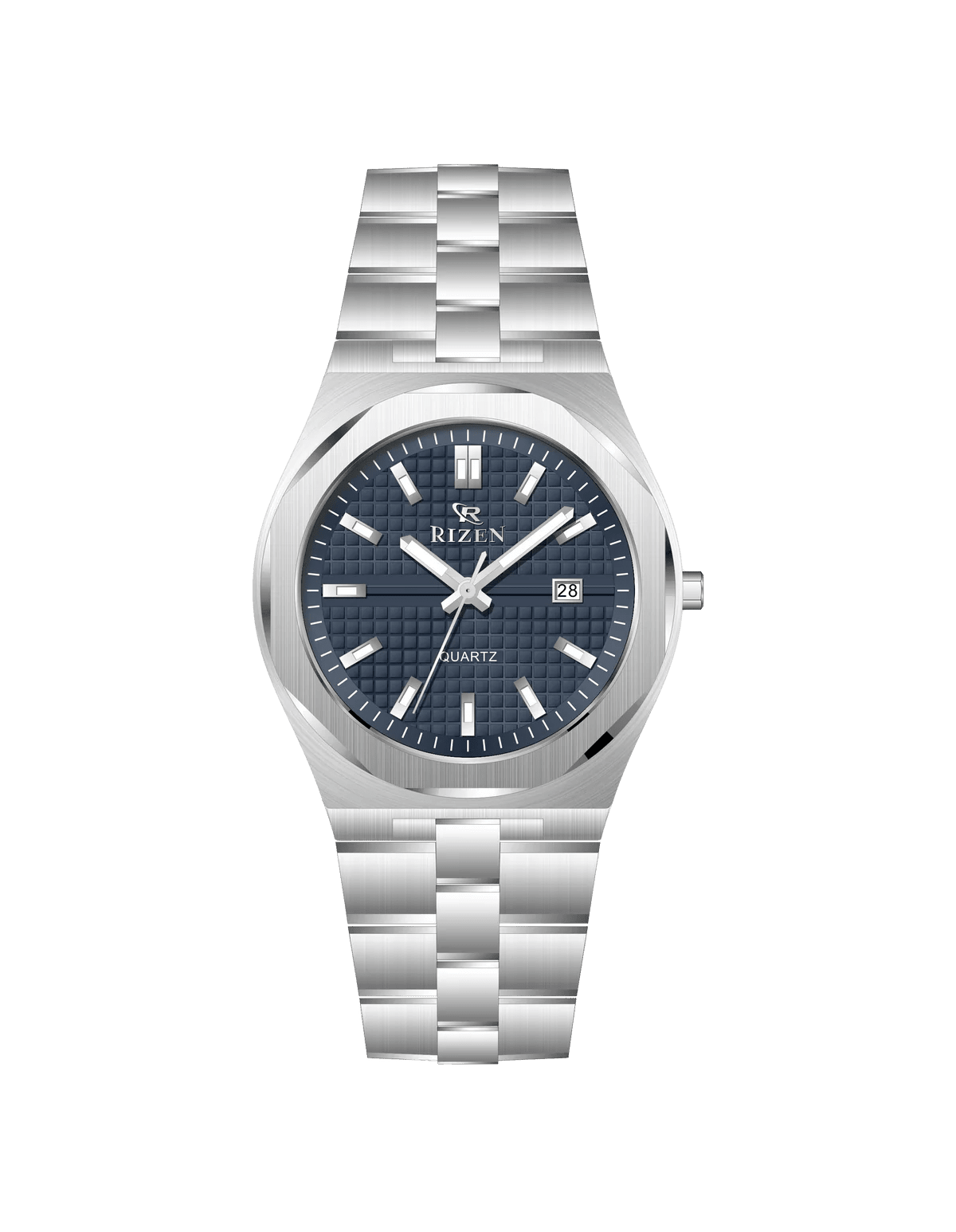 Rizen Cipher RZ-0914 Silver Stainless Steel Quartz - Timecheck