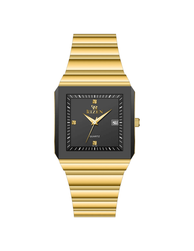 Rizen Dominion RZ-780 Gold stainless steel Quartz - Timecheck
