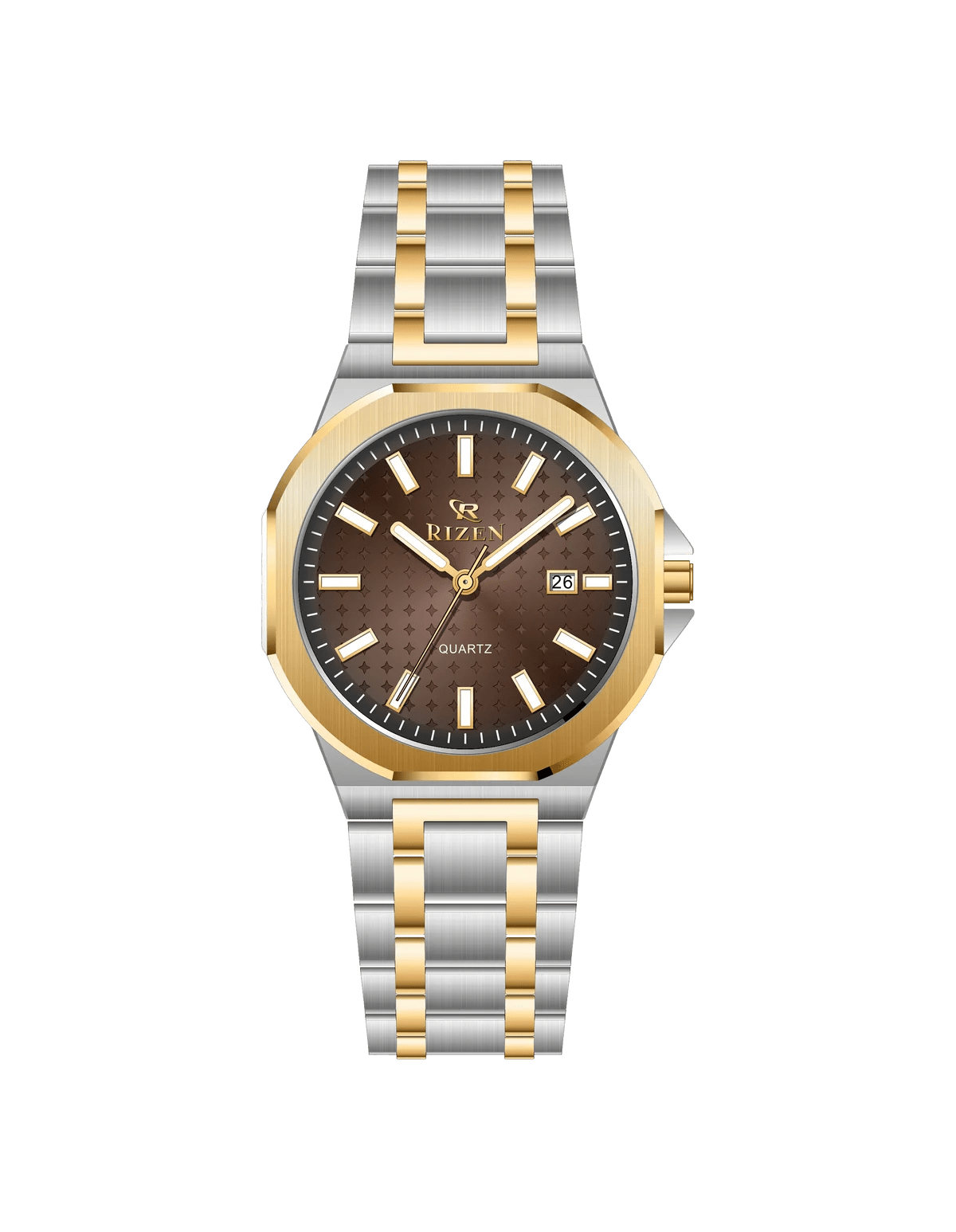 Rizen Echo duo RZ-0916 Stainless Steel Quartz - Timecheck