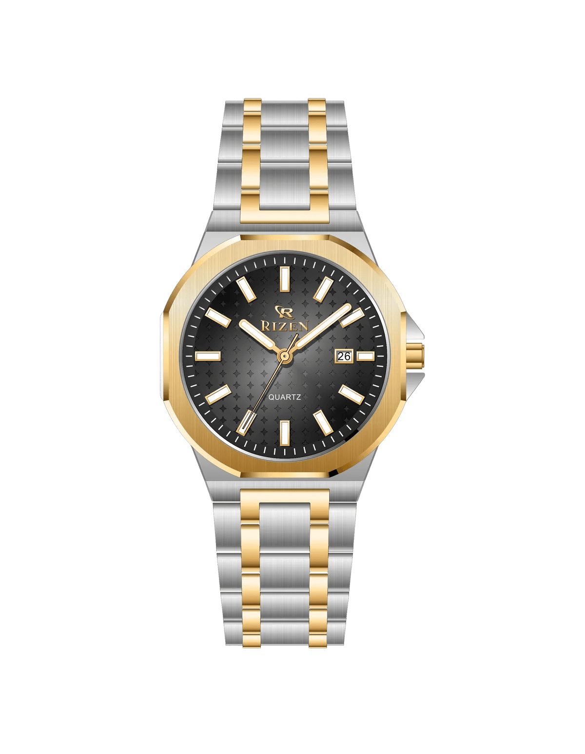 Rizen Echo duo RZ-0916 Stainless Steel Quartz - Timecheck
