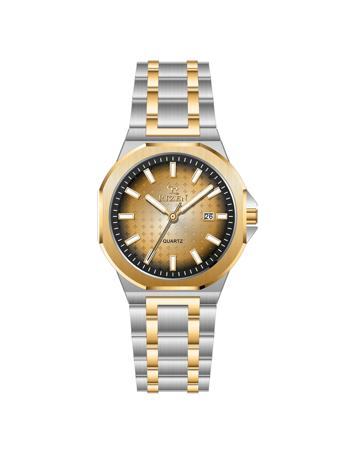 Rizen Echo duo RZ-0916 Stainless Steel Quartz - Timecheck