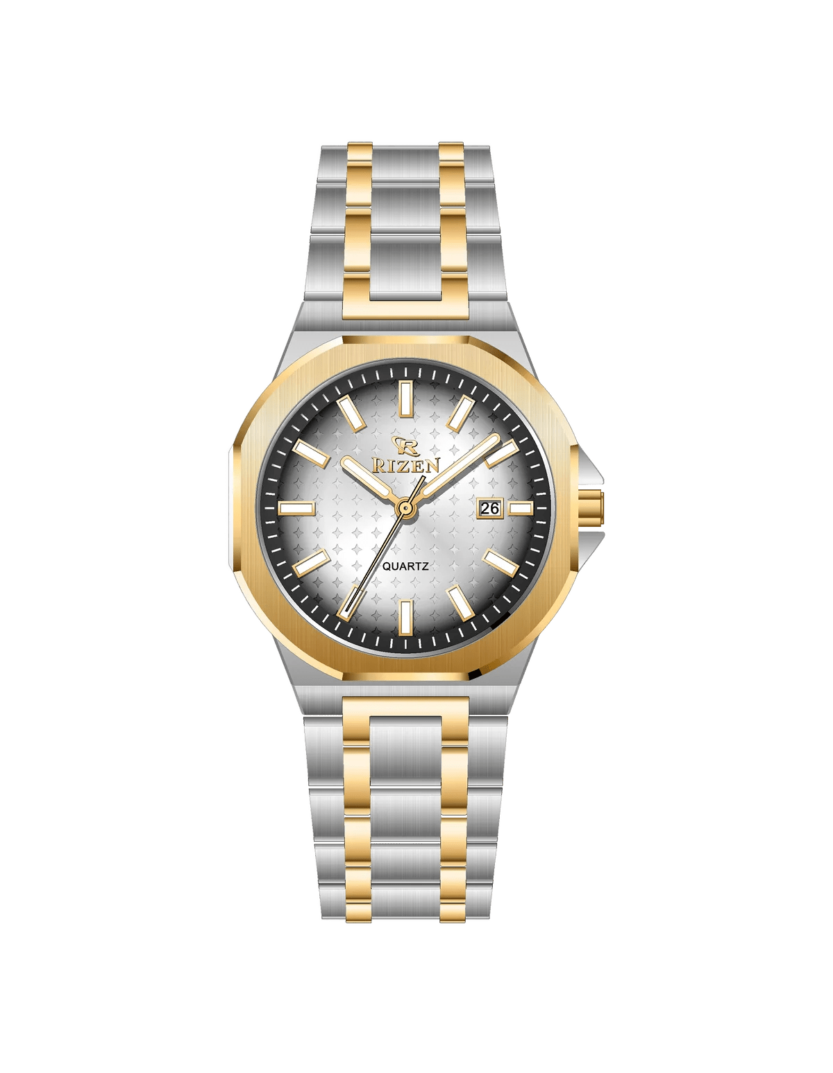Rizen Echo duo RZ-0916 Stainless Steel Quartz - Timecheck