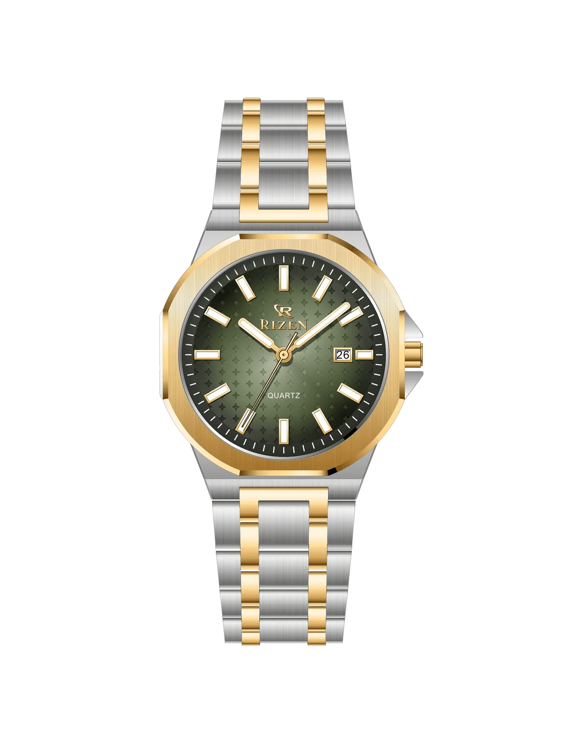 Rizen Echo duo RZ-0916 Stainless Steel Quartz - Timecheck