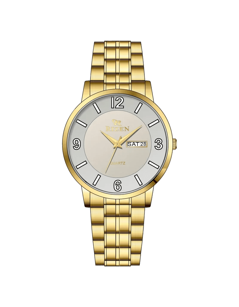 Rizen Eclipse Prime RZ-677 Gold stainless steel Quartz - Timecheck