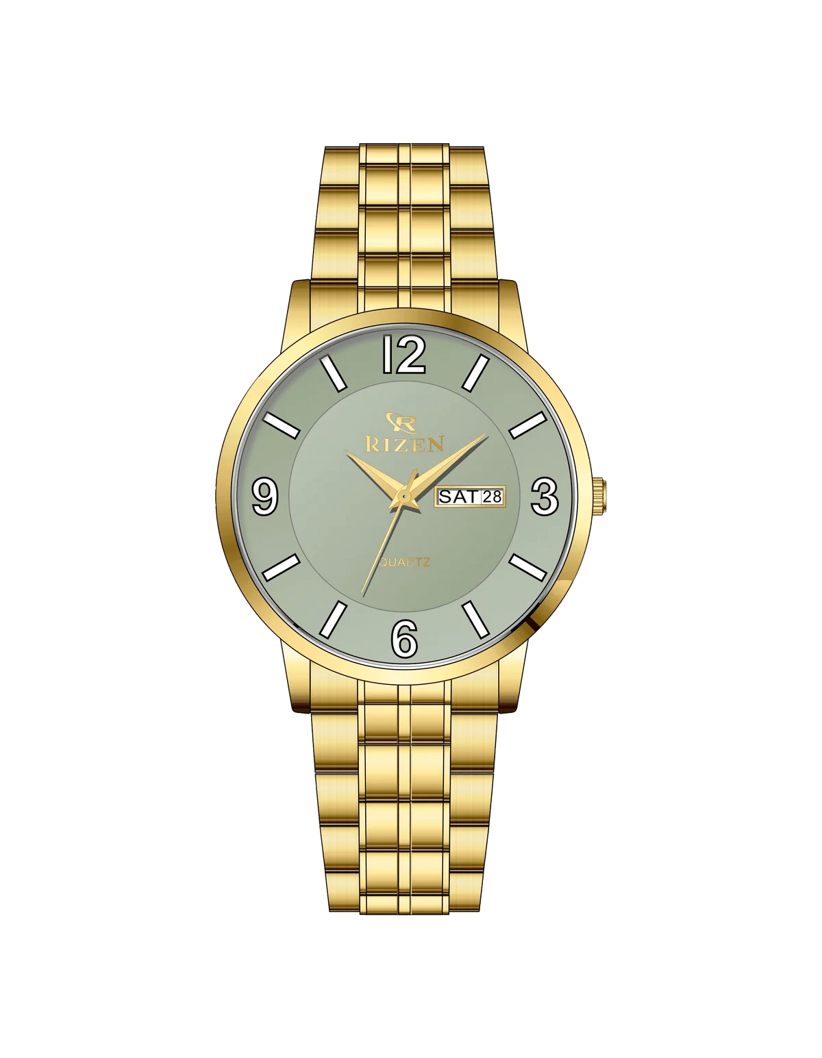 Rizen Eclipse Prime RZ-677 Gold stainless steel Quartz - Timecheck