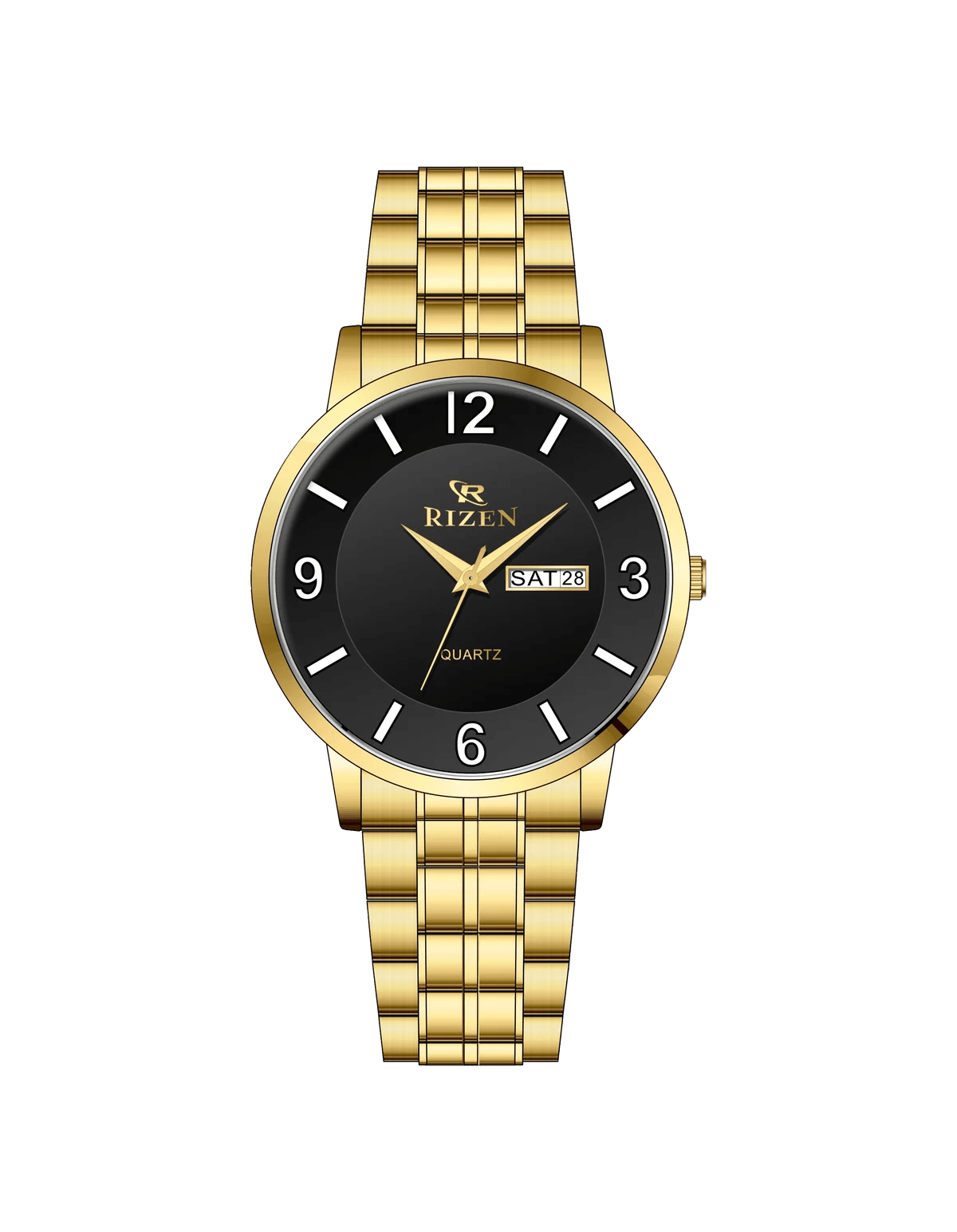 Rizen Eclipse Prime RZ-677 Gold stainless steel Quartz - Timecheck
