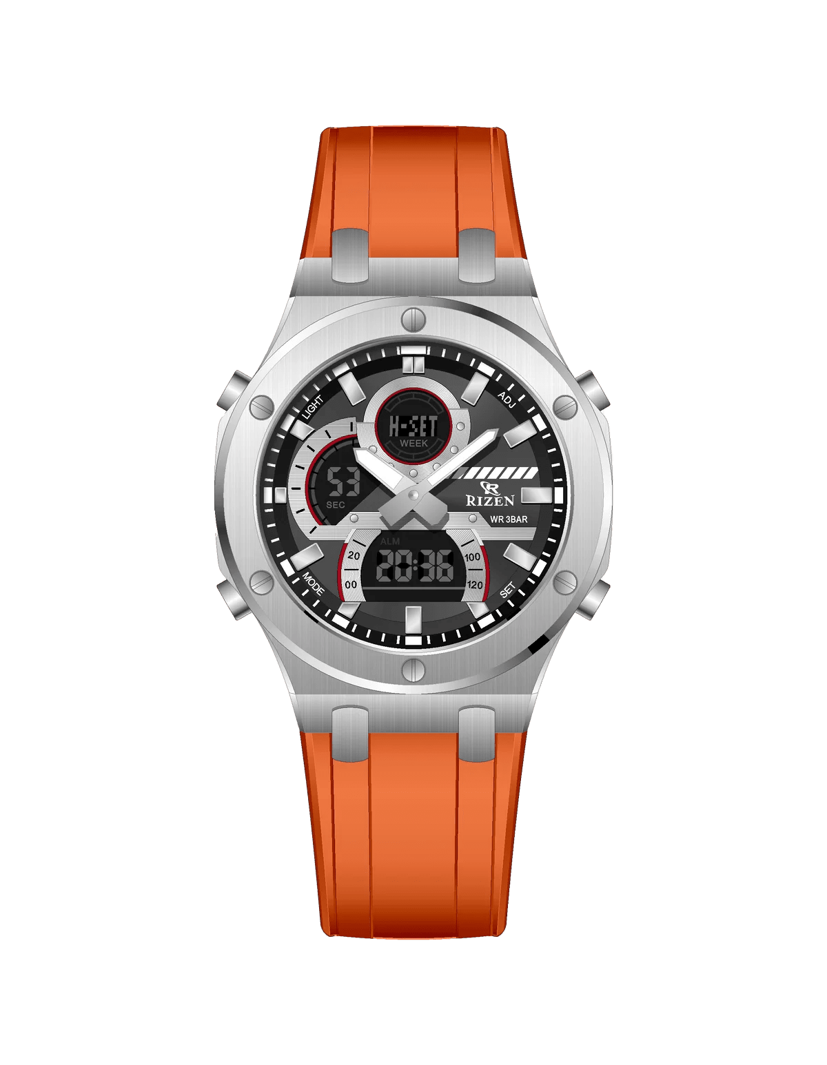 Rizen Force RZ-0854 Salicon Strap Quartz - Timecheck