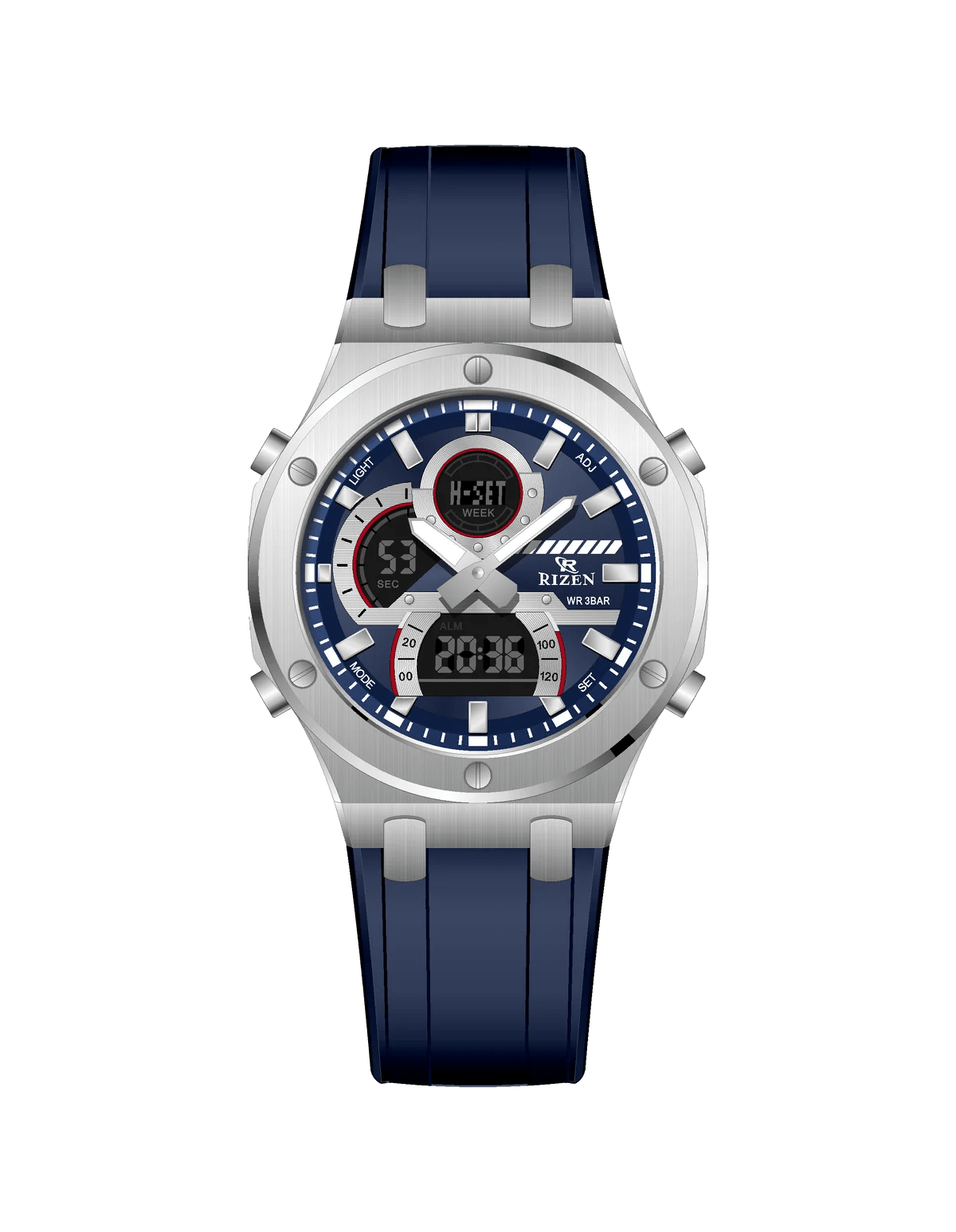 Rizen Force RZ-0854 Salicon Strap Quartz - Timecheck
