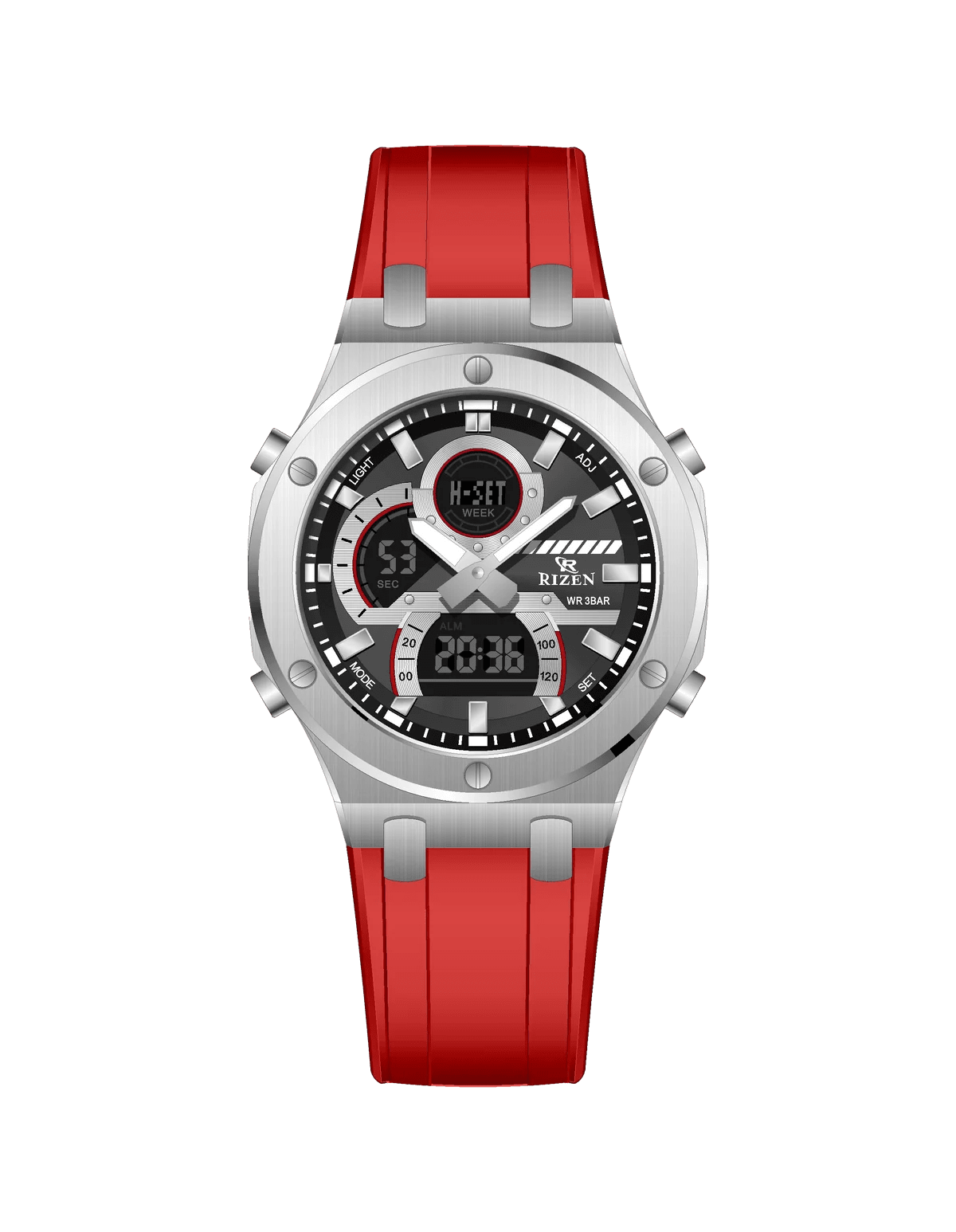 Rizen Force RZ-0854 Salicon Strap Quartz - Timecheck
