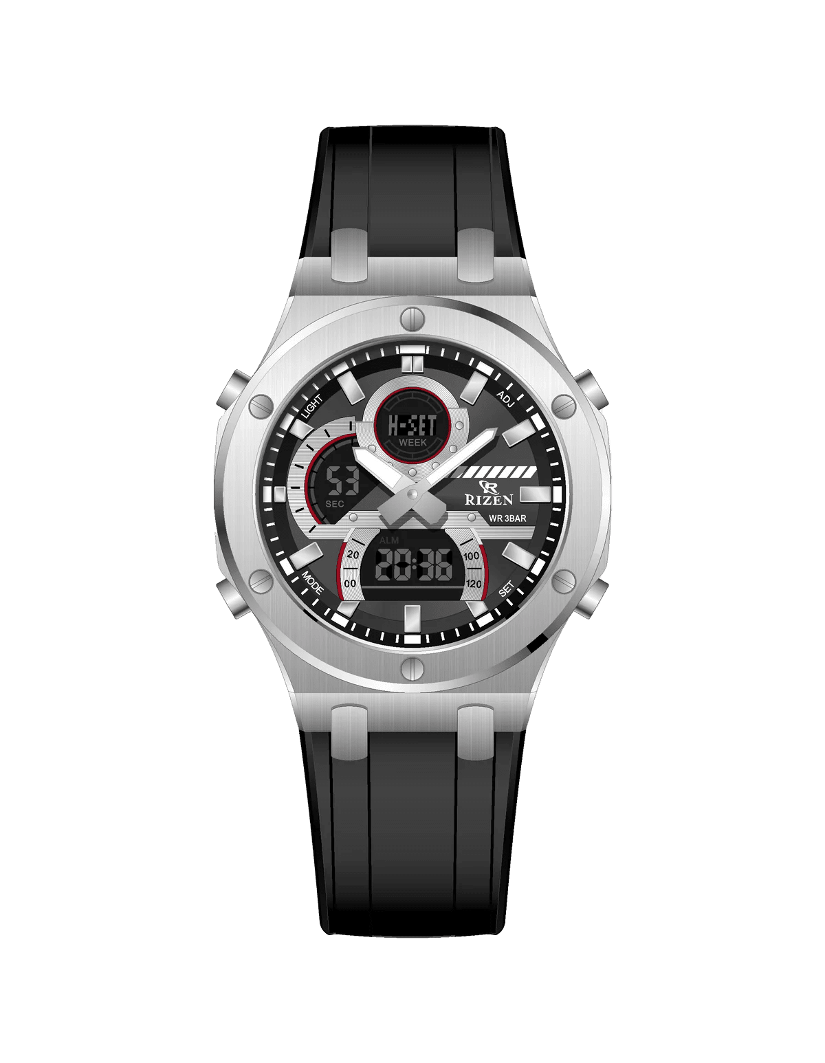 Rizen Force RZ-0854 Salicon Strap Quartz - Timecheck