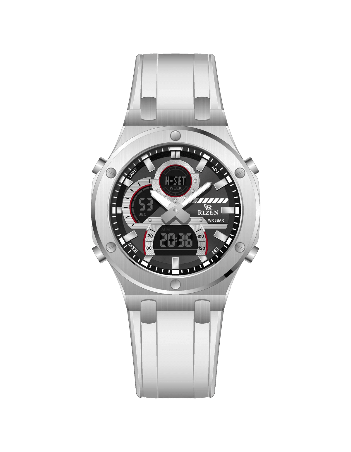 Rizen Force RZ-0854 Salicon Strap Quartz - Timecheck