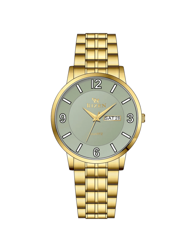 Rizen Glam RZ-677 Gold stainless steel Quartz - Timecheck
