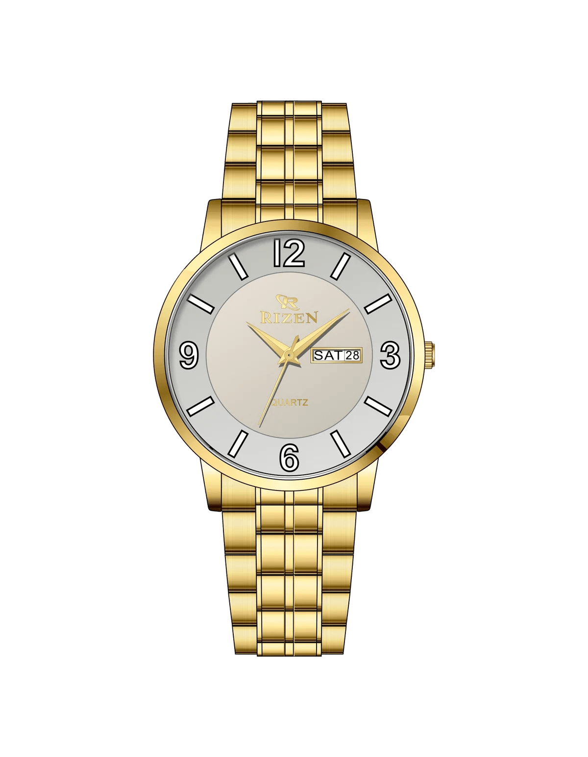 Rizen Glam RZ-677 Gold stainless steel Quartz - Timecheck
