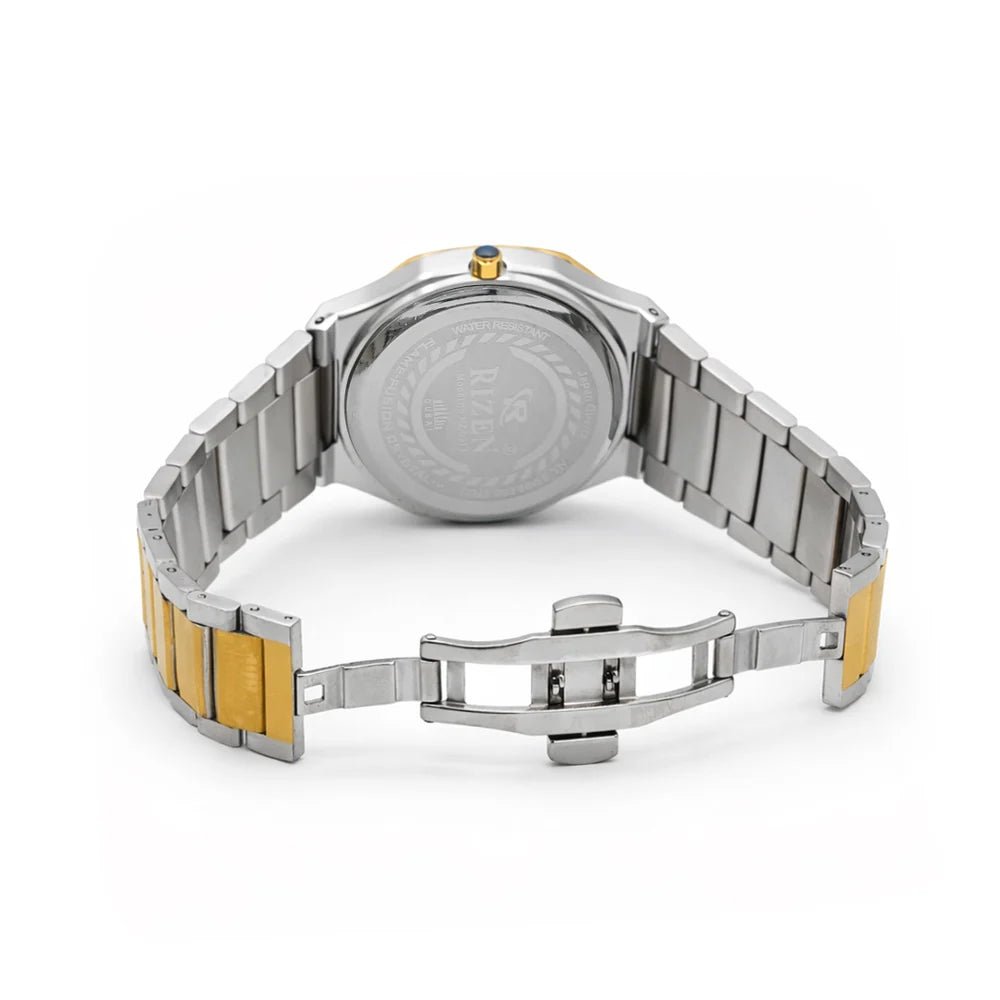 Rizen Griftin RZ-0913 Gold Two Tone Stainless Steel Quartz - Timecheck