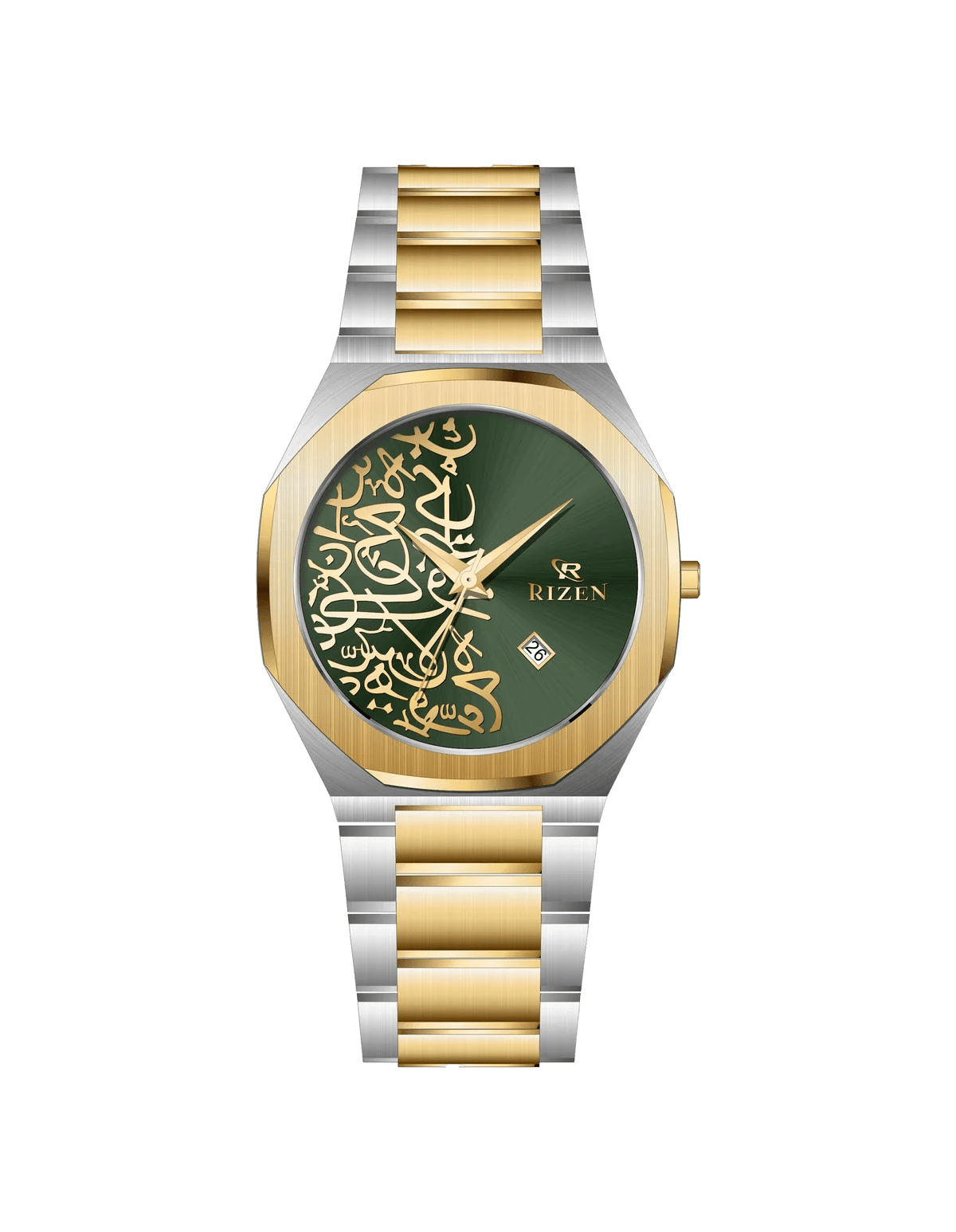 Rizen Griftin RZ-0913 Gold Two Tone Stainless Steel Quartz - Timecheck