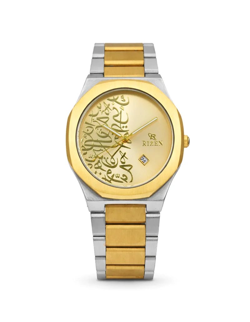 Rizen Griftin RZ-0913 Gold Two Tone Stainless Steel Quartz - Timecheck