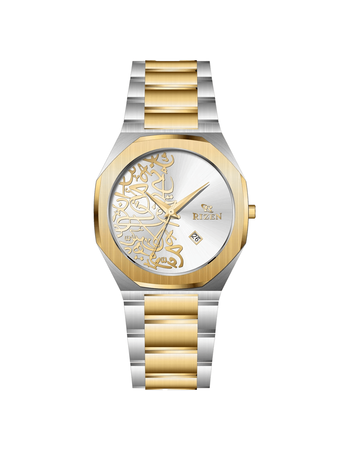 Rizen Griftin RZ-0913 Gold Two Tone Stainless Steel Quartz - Timecheck