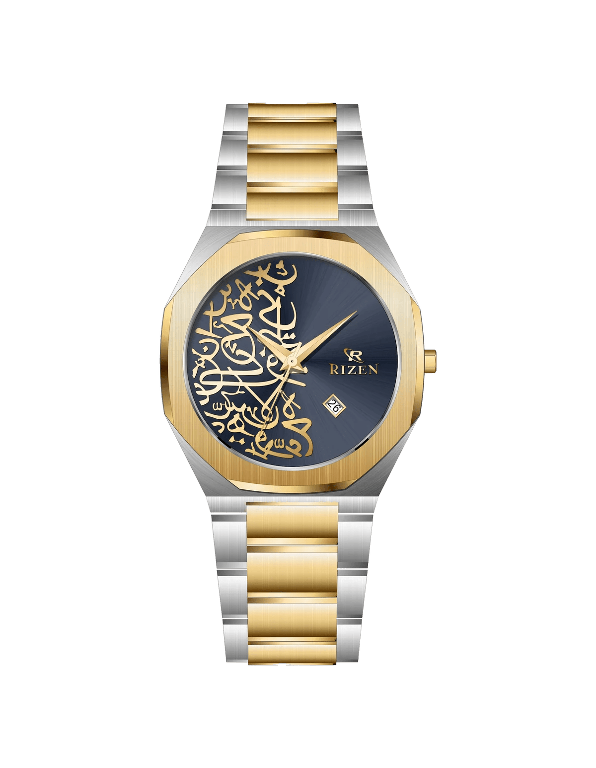 Rizen Griftin RZ-0913 Gold Two Tone Stainless Steel Quartz - Timecheck