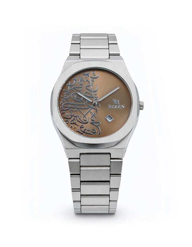 Rizen Griftin Shine RZ-0913 Silver Stainless Steel Quartz - Timecheck