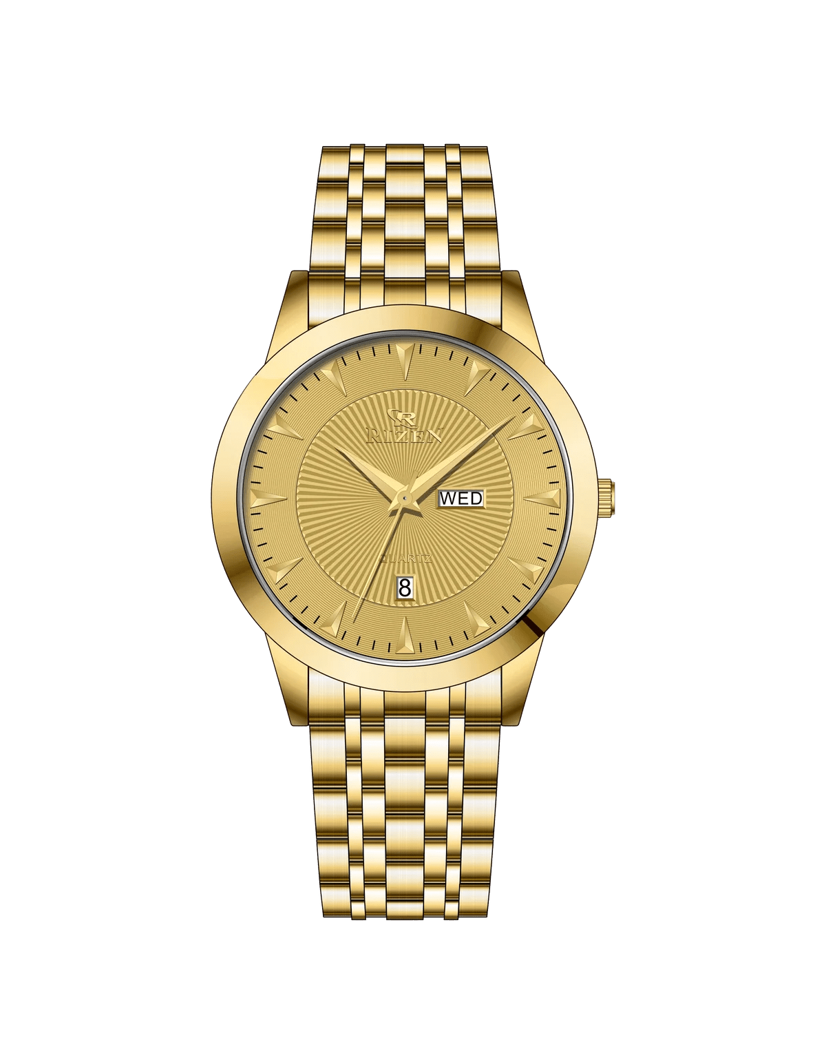 Rizen Harmony Force RZ-789 Gold stainless steel Quartz - Timecheck