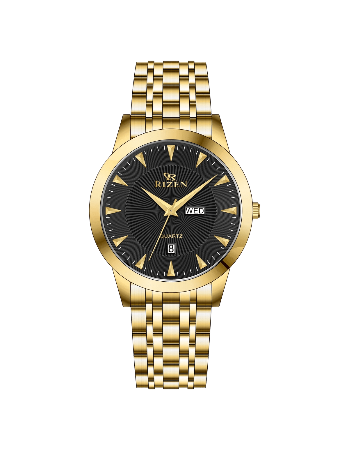 Rizen Harmony Force RZ-789 Gold stainless steel Quartz - Timecheck
