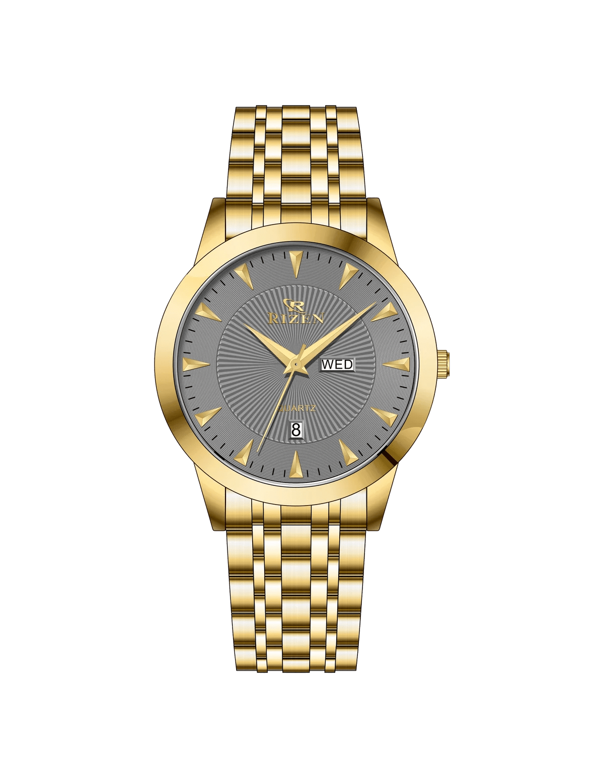 Rizen Harmony Force RZ-789 Gold stainless steel Quartz - Timecheck