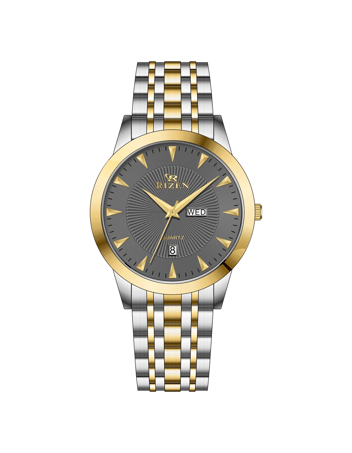 Rizen Harmony RZ-789 Two Tone stainless steel Quartz - Timecheck