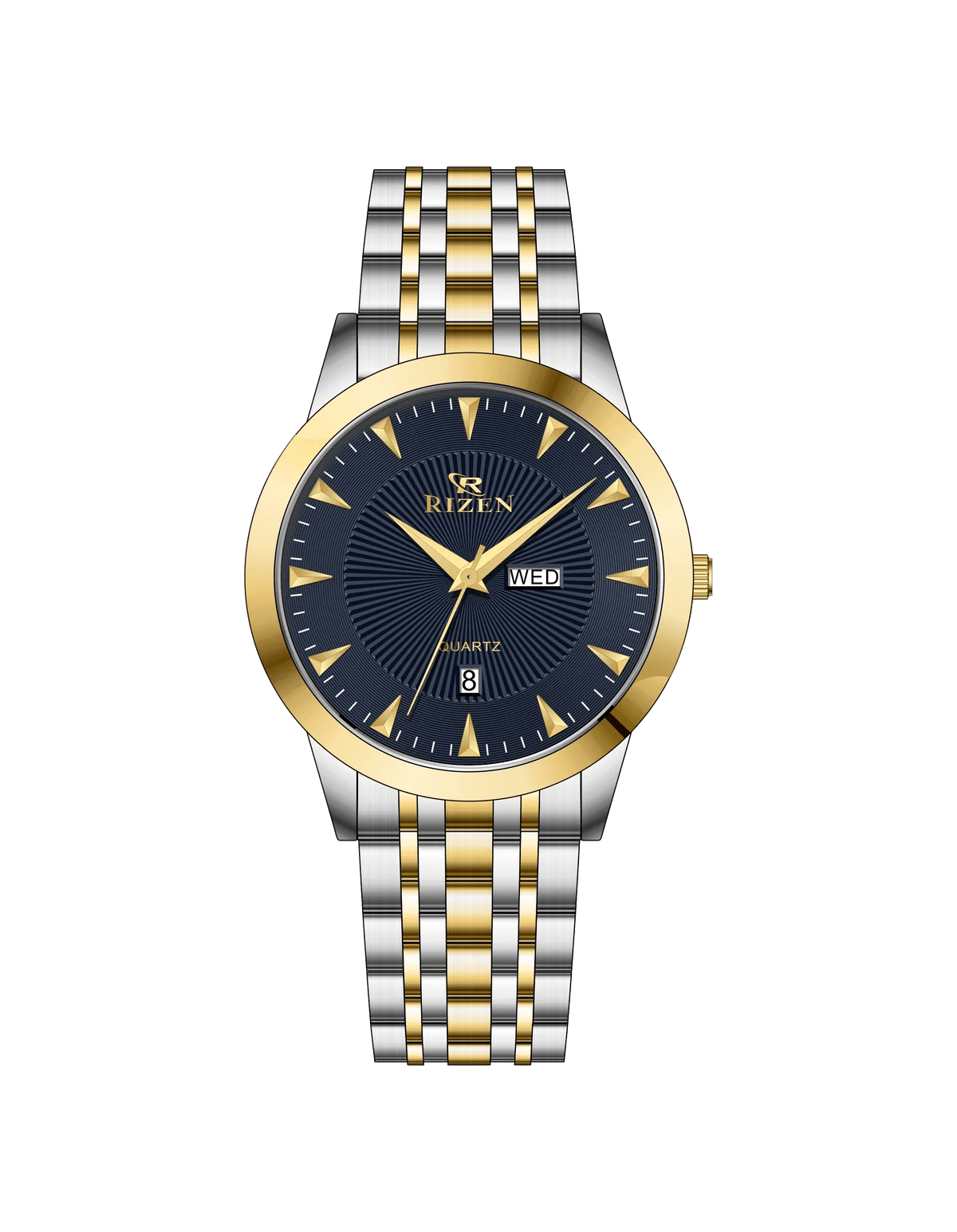 Rizen Harmony RZ-789 Two Tone stainless steel Quartz - Timecheck