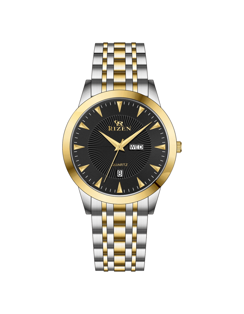 Rizen Harmony RZ-789 Two Tone stainless steel Quartz - Timecheck